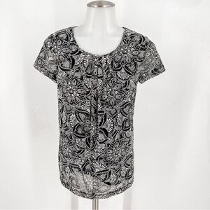 Liz Claiborne black/white top